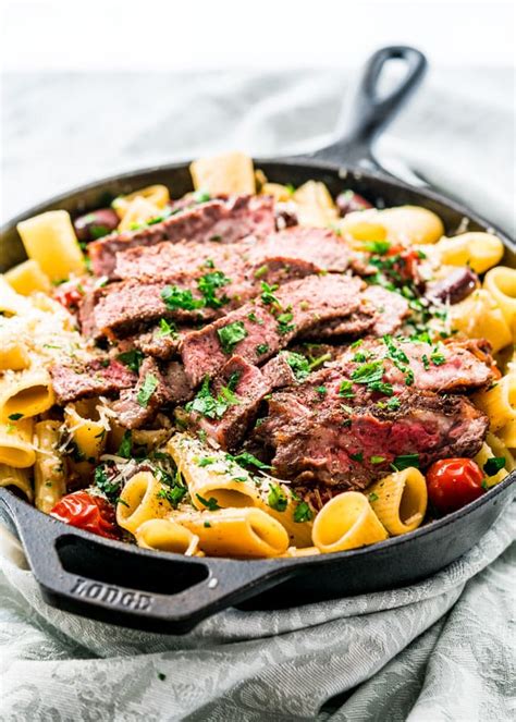 ribeye steak pasta